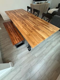 Large Solid Wood Table (8ft x 40inch)