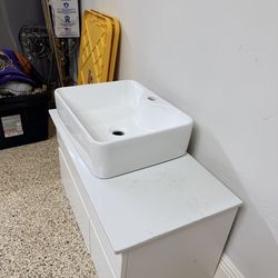 Kids bathroom modern vanity and sink