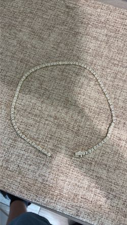 Moissanite gold plated gld chain