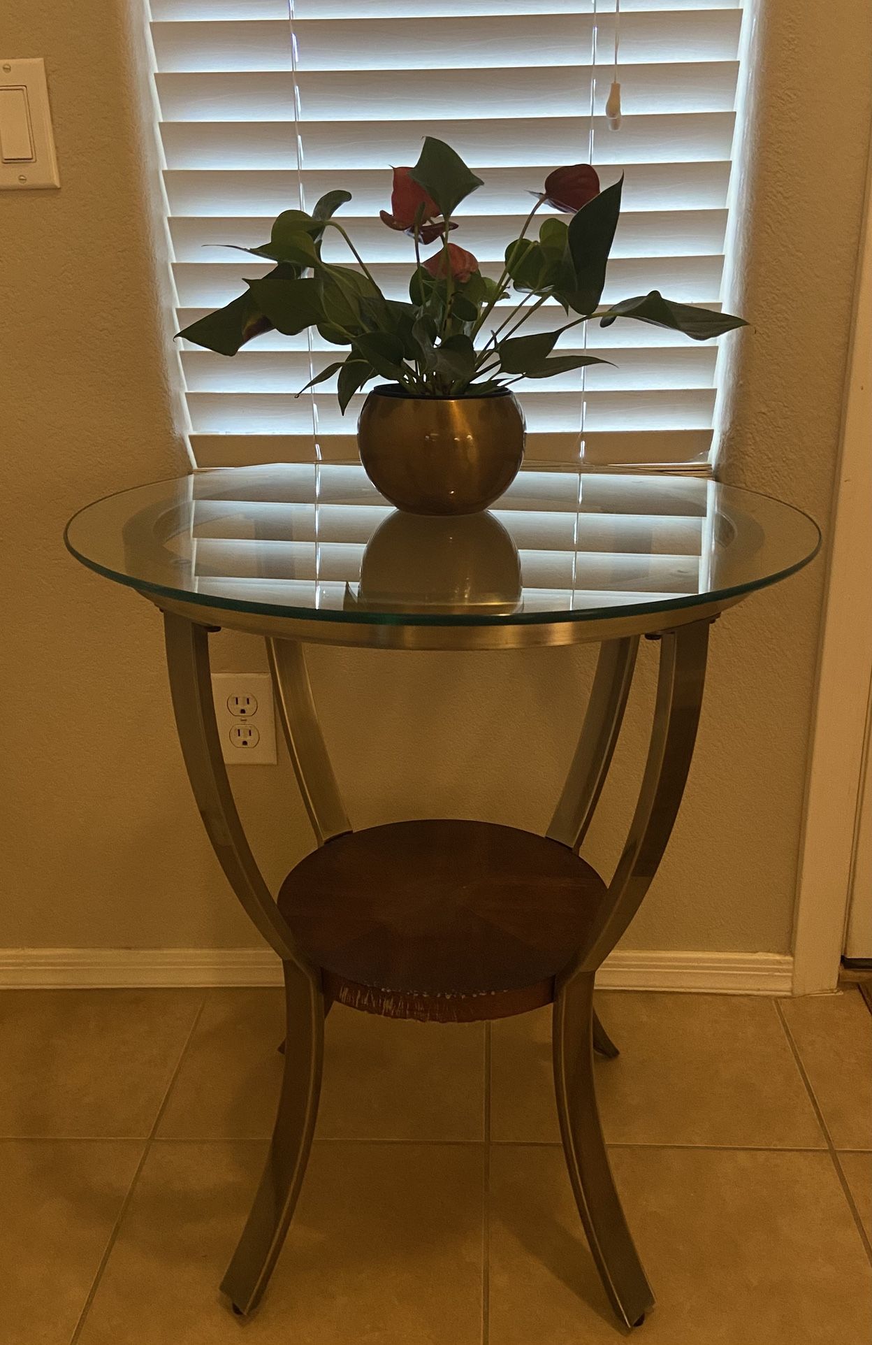 Glass End Table - 2