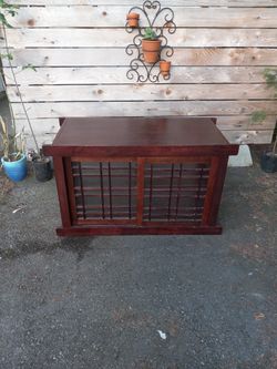 TV Stand with sliding glass doors