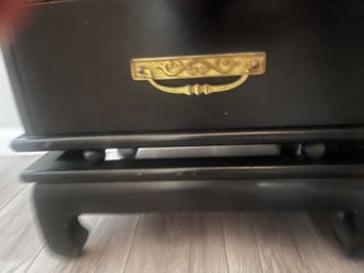 Mid century "oriental" nightstand and dresser