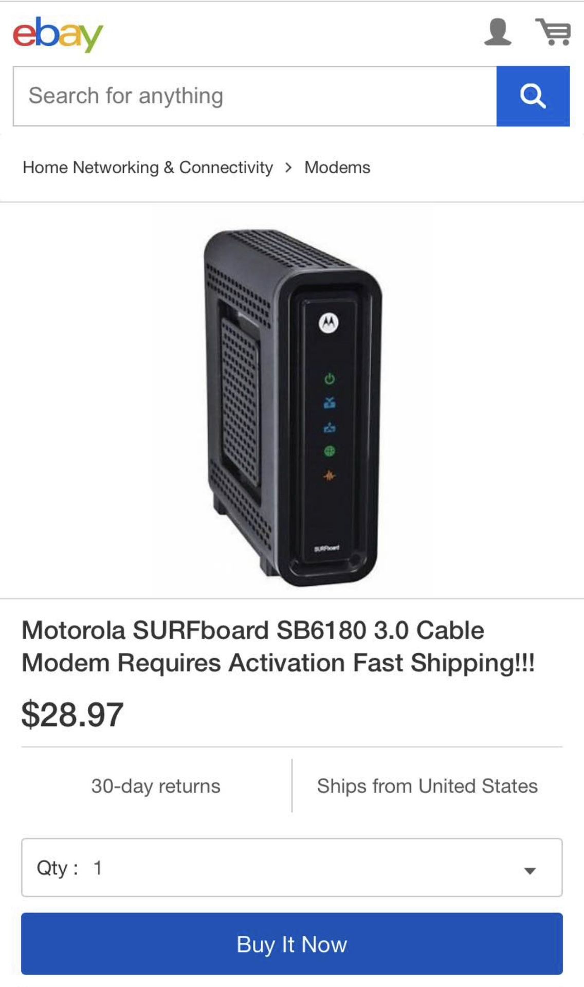 Motorola surfboard modem