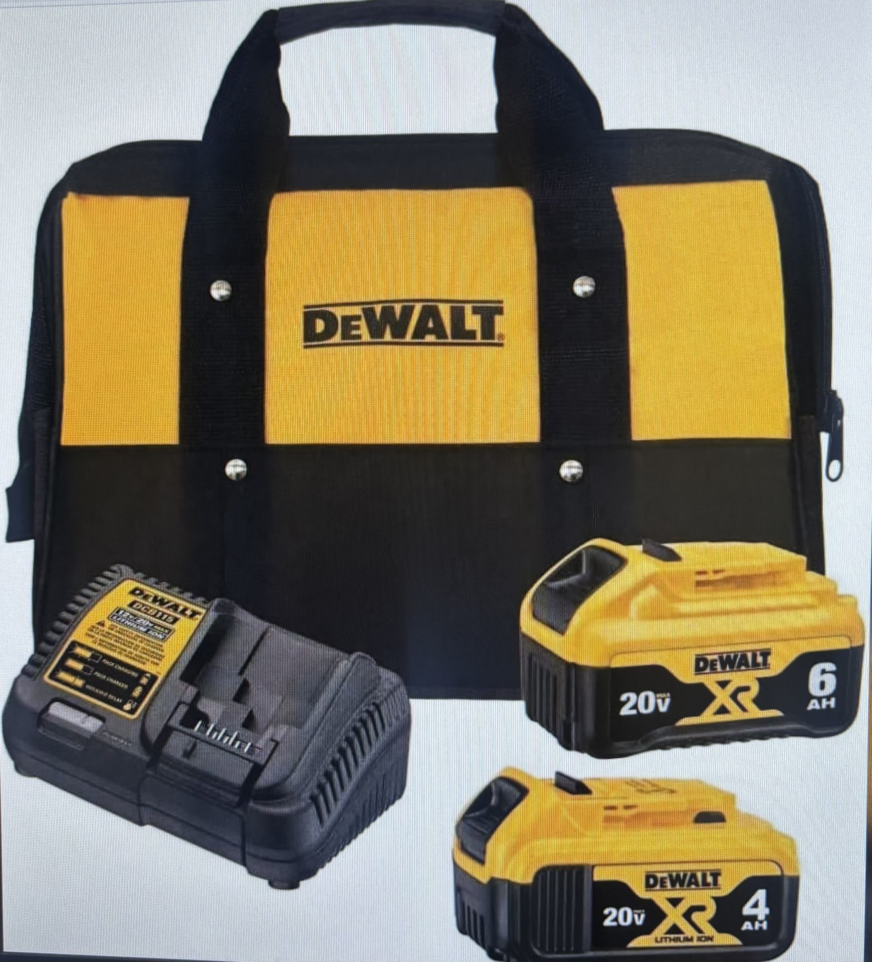 DeWalt DCB246K 20V Max XR Lithium-ion Batteries And Fast Charger Starter Kit