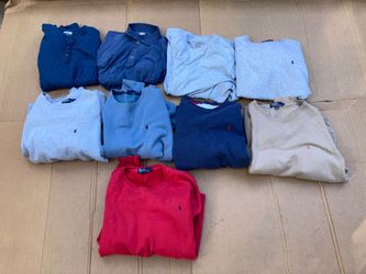 Men's Large Ralph Lauren Polo & Other Long Sleeve Shirts