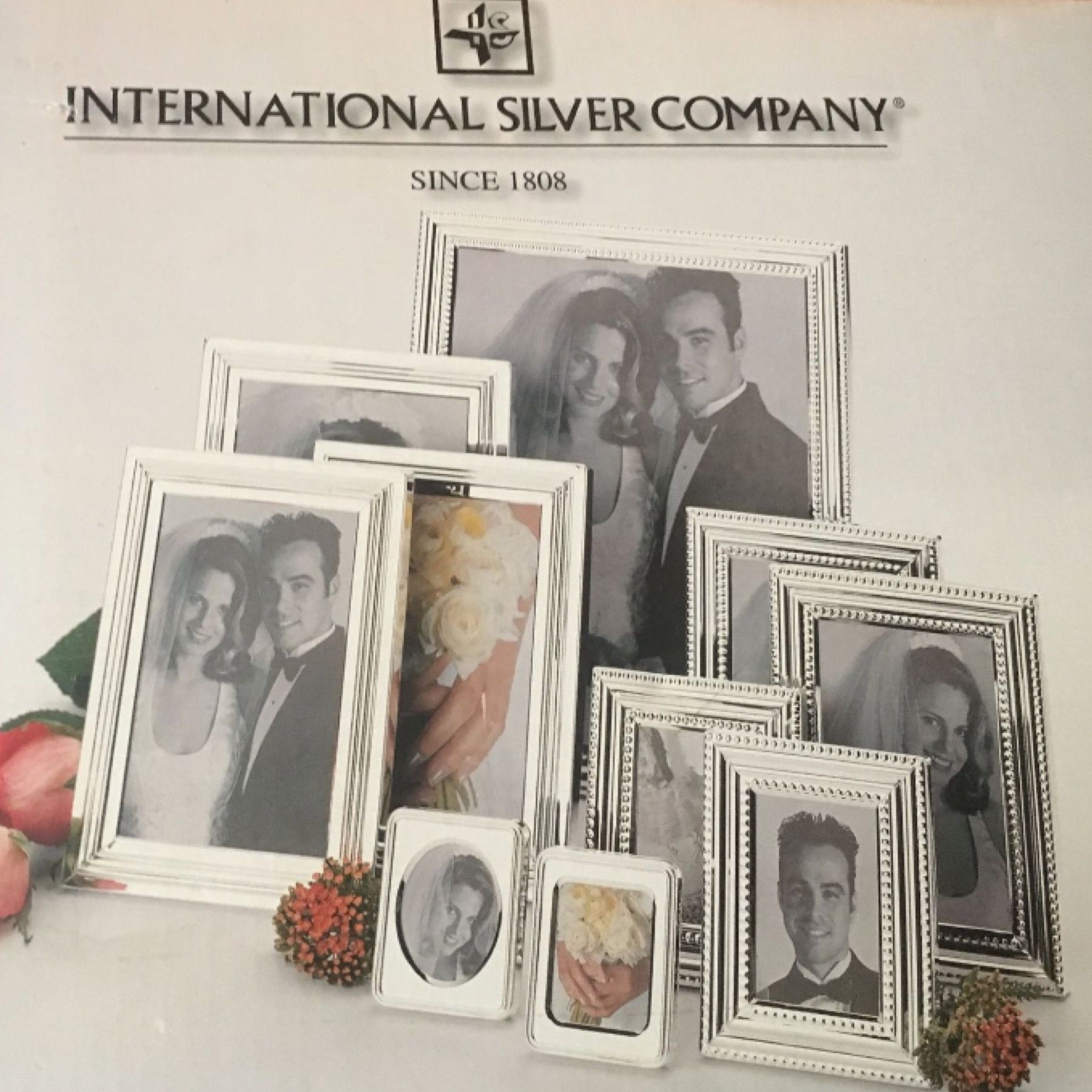 10 Pc Silver Picture Frame Set..