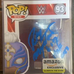 Rey Mysterio Signed Funko Pop With 2023 HOF Inscription 