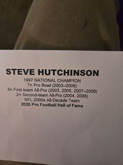 Hutchinson  viking auto jersey