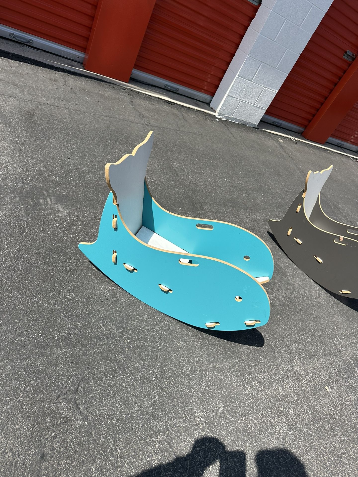 Wooden Whale Rocking Chair