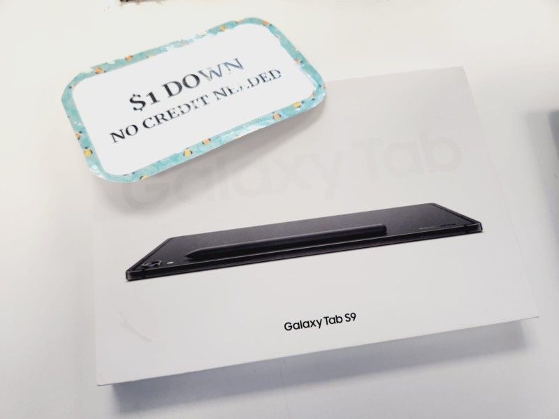 Samsung Galaxy Tab S9- Pay $1 DOWN AVAILABLE - NO CREDIT NEEDED