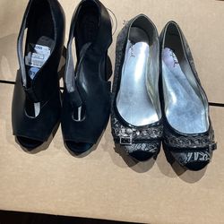 Two Pair Of Dressed Shoes One With Hight Hills And One Low  Size 8 1/2 