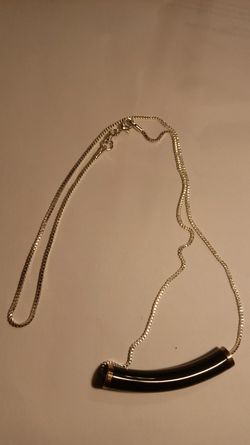 Black Onyx pendant on chain