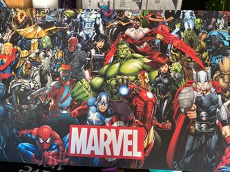 Marvel Characters Collage hard canvas