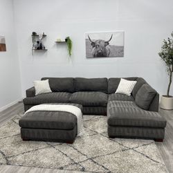 Gray Sectional Couch - FREE DELIVERY 