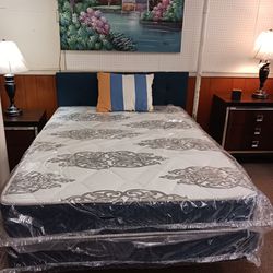 Old Town Furnitures Full Size Mattress/Box spring And Headboard Sale