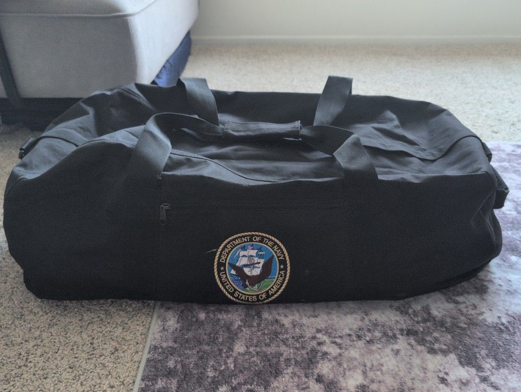 Navy Duffel Bag