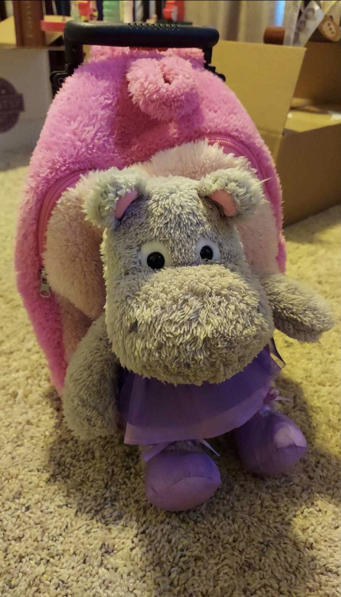 Plush Rolling Backpack/Carryon