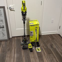 RYOBI ONE+ 18V Cordless Stick Vacuum Cleaner Kit with 4.0 Ah Battery and Charger