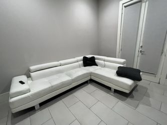 Faux leather Sectional