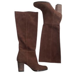 Cole Haan Cassidy Chestnut Brown Colored Tall Boots 3” Heel Sz 8.5