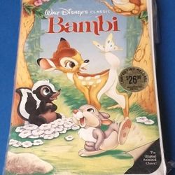 BAMBI VHS NEW Rare Black Diamond Edition Collectible