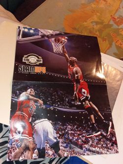 SLAM Magazine Vintage Poster Inserts - Michael Jordan & Shaquille O'Neal (2-Sided)