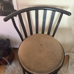 Suede Barstool