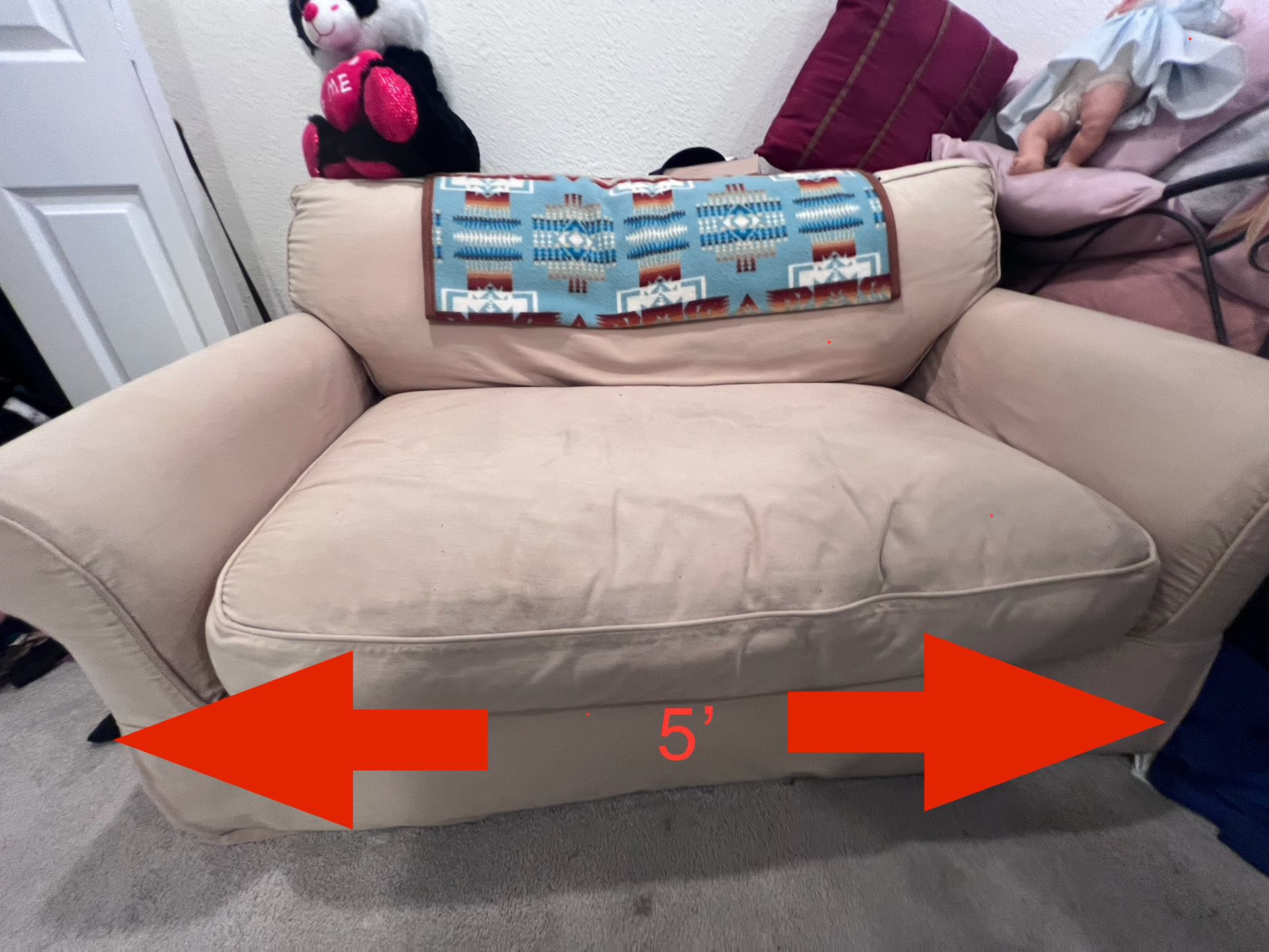 Sofa With Pullout sleeper - Single