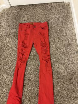 Platform Stacked Jeans Size 36/38