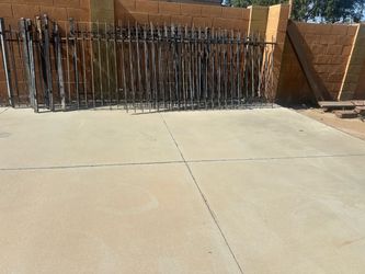 Wrought Iron Fence Panels and Gate