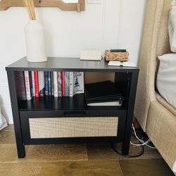 Black Nightstand Set 