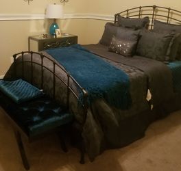 Iron bed frame