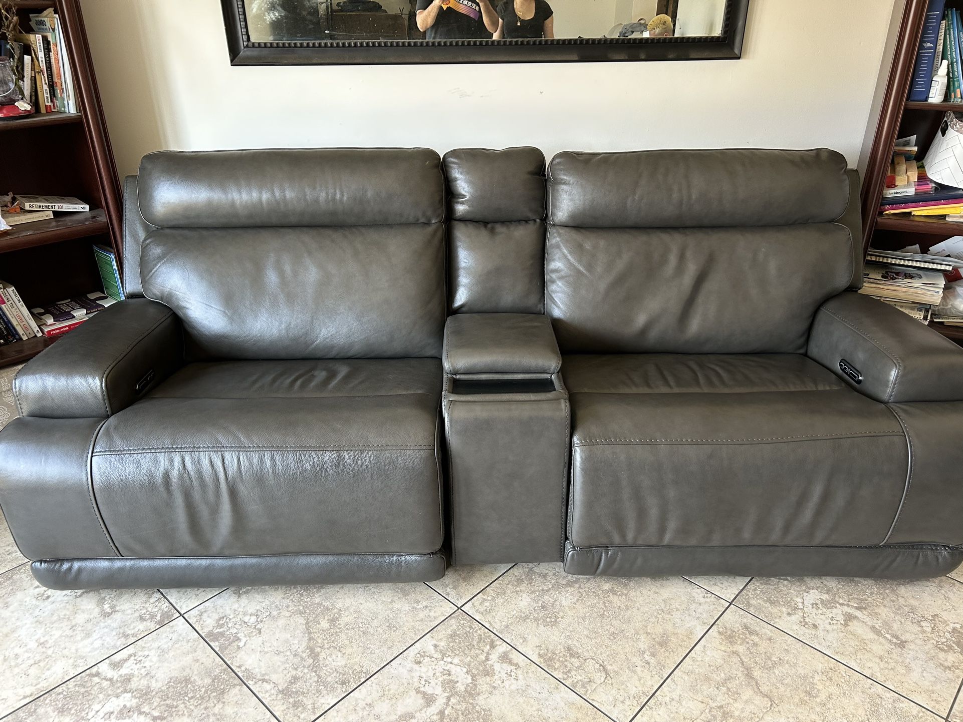 Living Spaces Power Recline Loveseat
