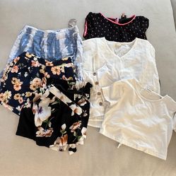 Girls Shorts and Top Bundle Sz Medium (sz 8/10)