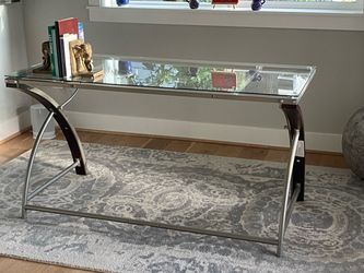 GlassTop Desk — Whalen Furniture (Like New); Chair included