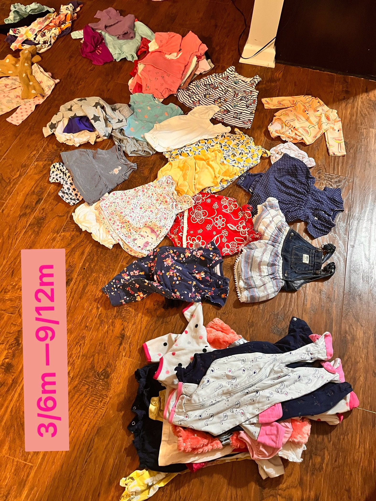 3/6m- 6/9m Girls Clothing Lot