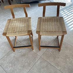 Vintage Danish Paper Cord Seats