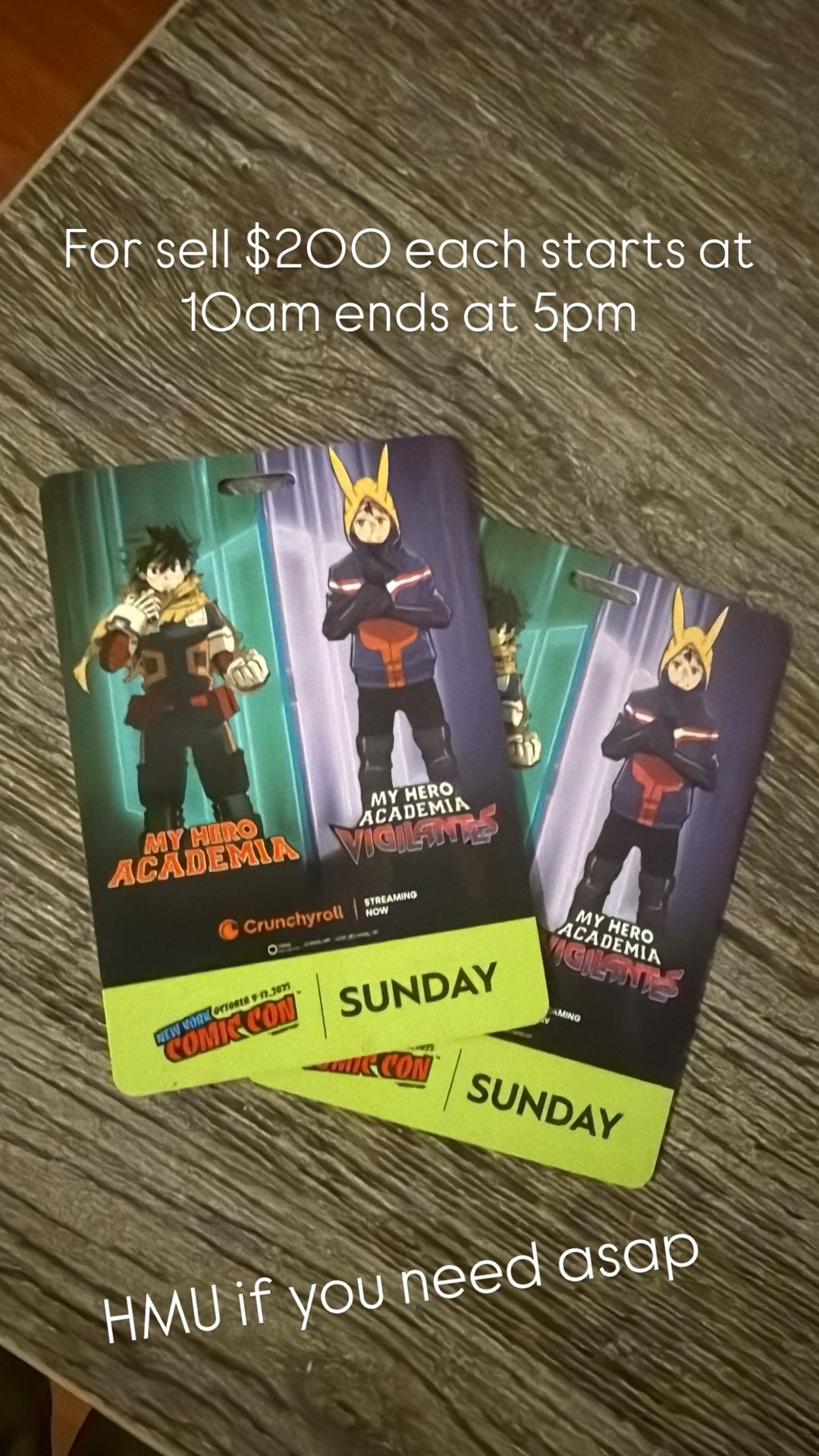 Comic Con Passes