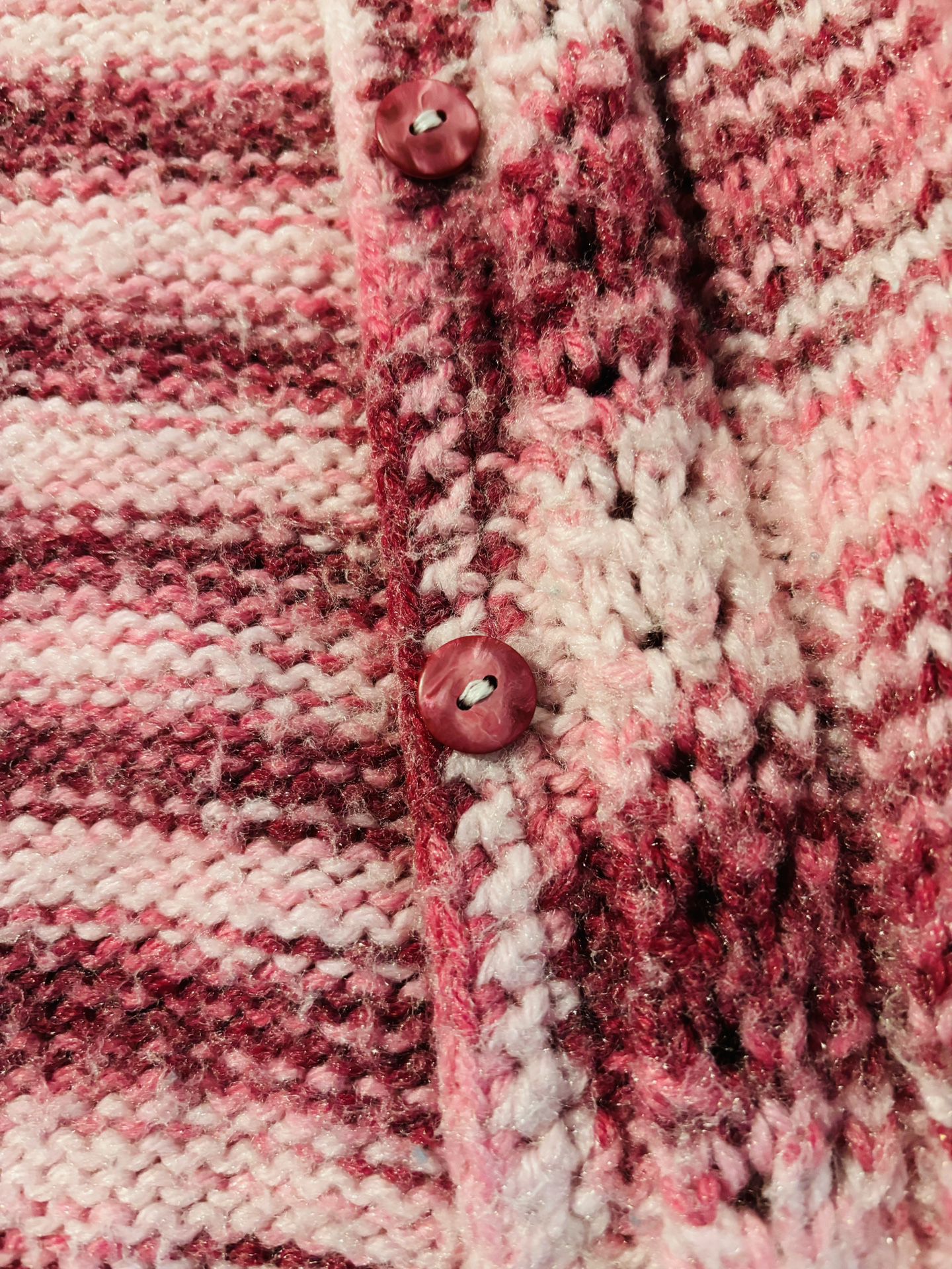 Girls Hand Crochet Pinks Sweater And Hat