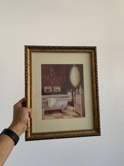 Vintage Bathroom Picture Frame