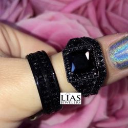 New Wedding Ring Set His Hers 