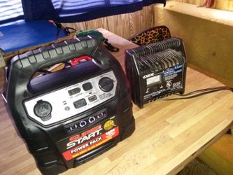 Super start battery jumper and 20volt battery charger