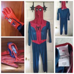 Kids Marvel Spiderman Costume - Size Medium (6 -7)
