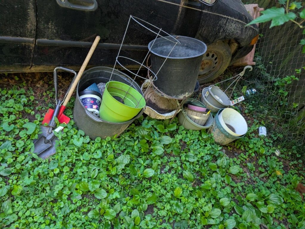 Flower Pots and Shovel