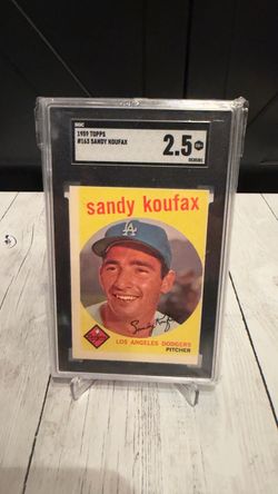 1959 Topps #163 Sandy Koufax – SGC 2.5 Good+ – Los Angeles Dodgers HOF