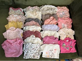 3m - 6m short sleeve onesies (25)
