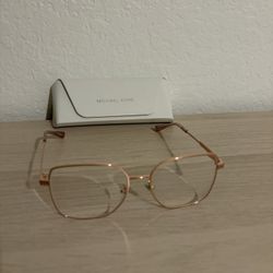 Michael Kors eyeglasses (rose gold metal frames)