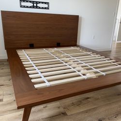 West Elm Wood platform bed