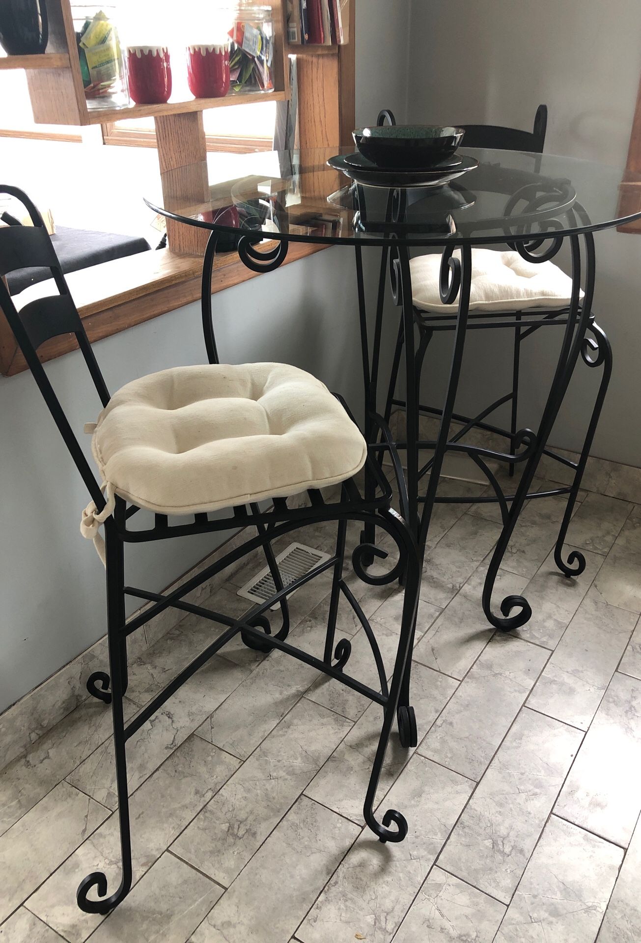 Rod iron table