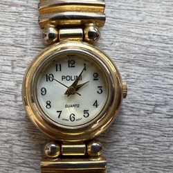 Polini Vintage Ladies Watch - Gold Tone - New Battery